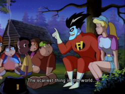 the-ink-pad:  experimentflaw:  freakazoid was next level  it was the a show about what would happen if the Internet was a sentient life form. Everyone fears the Terminator and I, Robot, but no, if the internet became sentient, it would be Freakazoid.