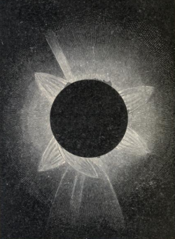 nemfrog:“The total eclipse of the Sun, September 7, 1858.” The story of eclipses. 1908. Frontispiece. 