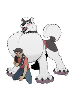 blogshirtboy:  Pouf! Now you’re a giant dog! 