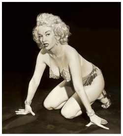 Dixie Evans        aka. &ldquo;The Marilyn Monroe Of Burlesque&rdquo;.. Photographed by  -  Roy Kemp