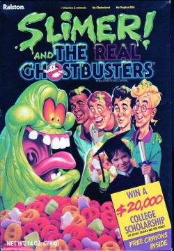 rediscoverthe80s:  Slimer &amp; The Real Ghostbusters cereal box