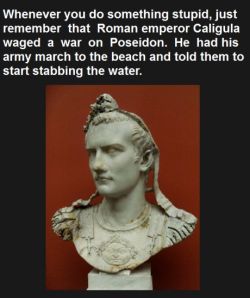 my-special-angel:  mollyiswideawake:  octaviancross:  Always remember  YEAH BUT CALIGULA WAS FUCKIN INSANE And not in a good way. He was literally insane, and he was an absolute tyrant. He’s my favourite Roman emperor, just because he’s so interesting