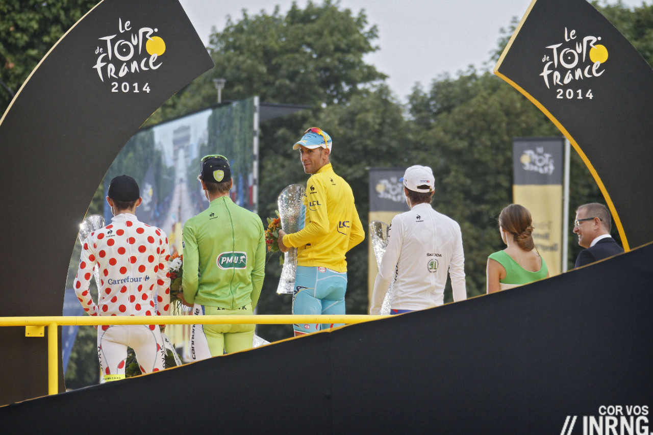 Nibali podium 2014 Tour de France