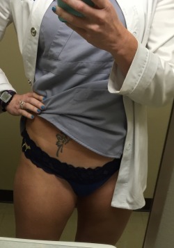 sexonshift:  Would love for everyone to come check out her pics! #Submission #scrubs #pantiesDamn Â Iâ€™d like to be in your position to come home everyday to Â this beauty :-)