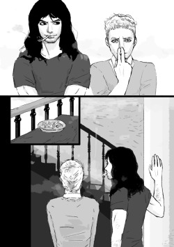 daisiesofmadness:  sample.. more like a practice cut for kili/fili au comics my friends and I are preparing kili/fili book. there are tumblrs of friends who will release the book with me. Soleil  and Macbeth  Some of my fave artists in the fandom working