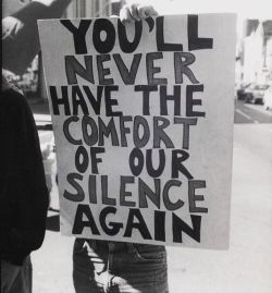 lgbt-history-archive:  “YOU’LL NEVER HAVE THE COMFORT OF OUR SILENCE AGAIN,” anti-Anita Bryant and Briggs Initiative protest, San Francisco, California, September 23, 1978. Photo © Jimmy Mike. #lgbthistory #lgbtherstory #lgbttheirstory #lgbtpride
