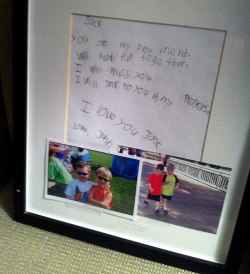 y0ucantfightfate:   A friend of Jack Pinto, 6, who was killed Friday, wrote this note on display at Jack’s funeral today  i’m literally crying right now. this is heart breaking. 