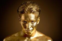 Joey Essex | Pizza ExpressAbsolutely adore these pictures of Joey Essex painted up as a proper golden boy for Pizza Express.