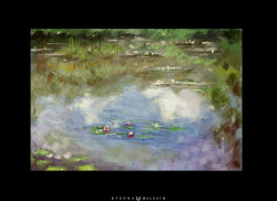 Claude Monet&rsquo;s Water LilliesJust a real quick and messy study today, because I really wasn&rsquo;t feeling it. Plus I started pretty late, so I wanted to challenge myself by making this under one hour.Monet and impressionism in general appeals to