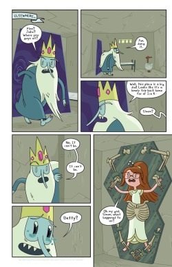 hippotatomi:  Reminder that in the Adventure Time comics, Finn, Jake, and the Ice King go into a dungeon of illusions created by the Lich…and it’s absolutely heartbreaking. 