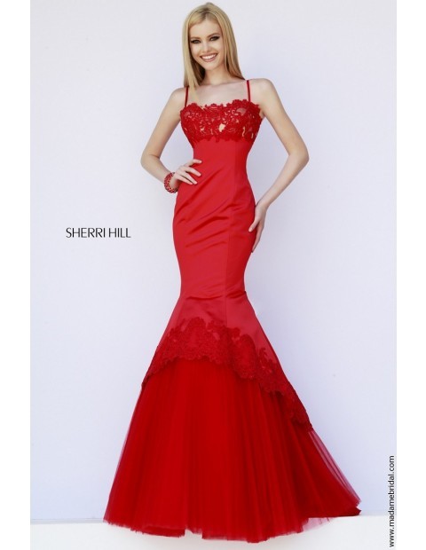Sherri hill red prom dress