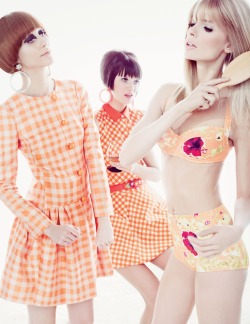 &ldquo;All Tomorrow&rsquo;s Parties&quot;  Alana Zimmer, Kasia Struss, and Julia Stegner in W March 2013 photographed by Tom Murno