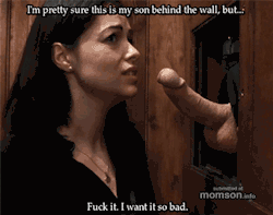 awkwardlikeme:  mamaspussybest:  Mom sucked her son’s cock through glory hole.   🔥🔥🔥   IT&rsquo;S GOOD TO KNOW THAT YOUR MOM IS A COCK SUCKING CUM SUCKING SLUT, IT&rsquo;S EVEN BETTER WHEN SHE HAS NO PROBLEM SUCKING HER OWN SONS THICK HUGE