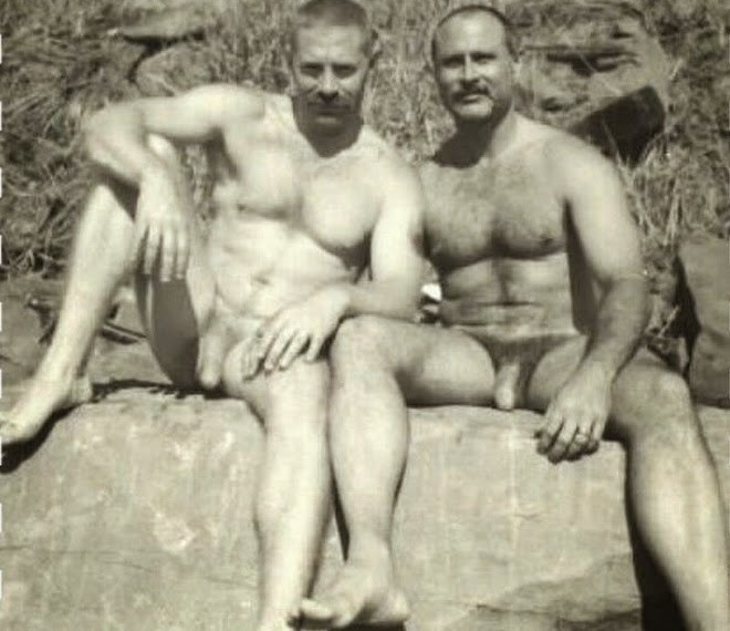 Vintage male nude men
