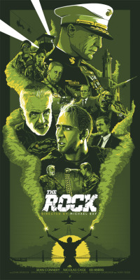 xombiedirge:  The Rock by Patrick Connan / Tumblr / Store 18” X 36” screen prints with multiple metallic ink layers. Numbered editions of 85 in two variant color ways. Available from Hero Complex Gallery Wednesday AM, May 14th 2014,  via