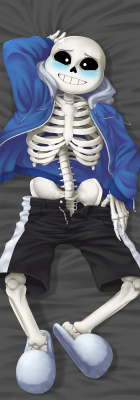 sparkleee-sprinkle:  FULL SIZE 2100px x 6000px I have finished the Sans side of the dakimakura omg… Papyrus will be finished soon, don’t worry! I’m not doing back views for them because I wanted a dakimakura with one of them on each side, and also