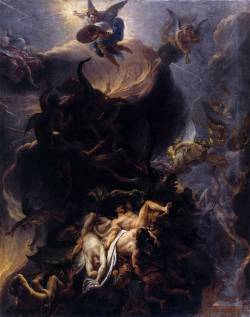centuriespast:  LE BRUN, Charles The Fall of the Rebel Angels before 1685 Oil on canvas, 162 x 129 cm Musée des Beaux-Arts, Dijon 