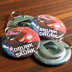 Made these right before MFF last year, never got around to actually posting the design. Whoops!!But hey, you can now order these (and some of my other bottle opener designs) on my online store! http://braeburned.bigcartel.com/category/bottle-openers