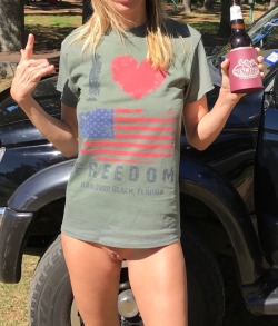 hauloverbeach:Melly from TX showing off the shirt she won from our contest! Go pick one up at: http://hauloverbeach.myshopify.com