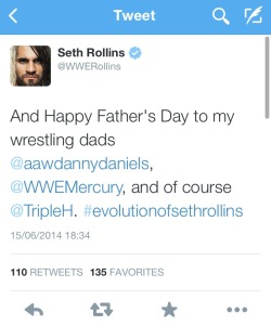 all-day-i-dream-about-seth:  roxymaniaaa:  Triple H!? lmao Seth….  So does this make Seth calling Triple H “Daddy” in fanfics weird now?
