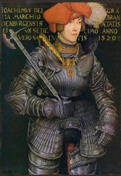 oldpaintings: Joachim II Hector, Elector of Brandenburg, 1520 by Lucas Cranach the Elder (German, 1472–1533)