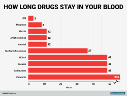 graceebooks:  bechdels:  businessinsider:  Here’s how long various drugs stay in your body  all of this is to say that pre-employment urine screenings are better at catching recreational weed smokers than, say, heroin users  #protectingamericans 