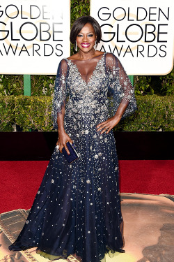 mcavoys:  Viola Davis attends the 73rd Annual Golden Globe Awards held at the Beverly Hilton Hotel on January 10, 2016 in Beverly Hills, California.   GODDESS