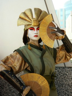 fatfreefiddlefaddle: sweetjegus:  I assure you, I would’ve done whatever it took to stop Chin. ( Avatar Kyoshi | Photographer )  this… is an incredible cosplay. like this looks like a costume design for what the live action could have been. 