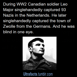 ultrafacts:  caligulasterrarium:  ultrafacts:  Source For more facts follow Ultrafacts  Three sentences don’t do this guy justice. Those 93 Germans he captured? That was in one battle. He was offered a Distinguished Service Cross (roughly equivalent