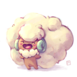 ryannotbrian:    playing around in photoshop! a whimsicott screaming at the sun :) 