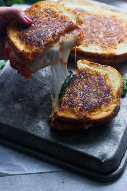 yumi-food:  Pizza Margherita Grilled Cheese  Yes please&hellip;..!!!