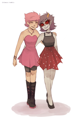 Roxy And Terezi being friends commission for roxy-lalonde c: