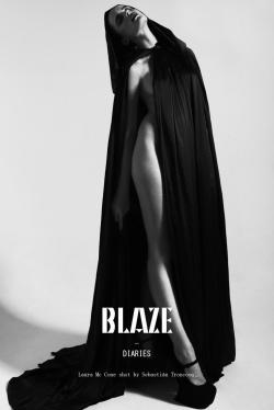 blankforblack:  The Dark Laura Blaze Diaries (Magazine Cover) May 2013 photographer: Sebastian Troncoso model: Laura McCone 