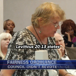 dama3:  baelor:  Trans Woman Dares Bible-Quoting Councilman to Stone Her to Death  that’s fucking hardcore  She may be trans, but she has more balls than anybody I know of. o_o 