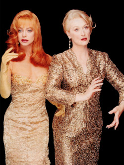 blairwitchz:Meryl streep &amp; Goldie Hawn photographed for Death Becomes Her (1992)