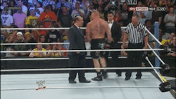 Damn Brock is &ldquo;The Beast&rdquo; trying to come out of those shorts! O.o