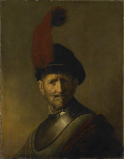 baroque-art-appreciation: An Old Man in Military Costume (formerly called Portrait of Rembrandt’s Father), 1630, Rembrandt Van RijnSize: 51x65 cmMedium: oil, board