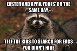 The joke’s on him &hellip; Easter egg hunt is tomorrow  ;)