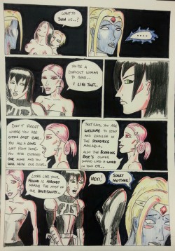 Kate Five vs Symbiote comic Page 76  Naughty Nexi! The symbiote is like a horny teenager, and Nexi herself is like a horny alien teen (age 19 human equivalent) so being offered sex on a goth platter is too hot to pass up! Taki looks jealous to me although