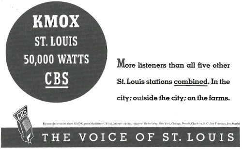 Faded Signals — KMOX signed on in 1925 from St. Louis, Missouri....