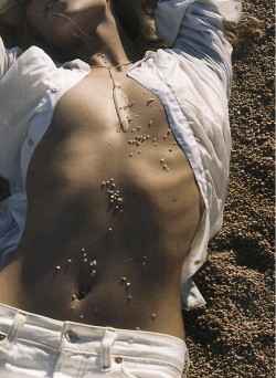 supermodelgif:   “Blanc Soleil”, Julia Stegner by Mikael Jansson for Vogue Paris June 2005 