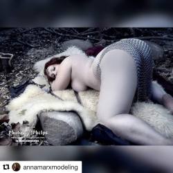 #Repost @annamarxmodeling ・・・ In other words, #boom!  Pic by @photosbyphelps  Helping fans from my @imagine_fancy profile find their way to my #new page! Follow the magic #ass !  My sexy chainmail bikini courtesy of Pendragon chainmail. Do you like