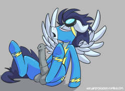 notsafeforhoofs:  Soarin Takes Off heres that soarin smut someone suggested you guys want a non wonderbolts version? 