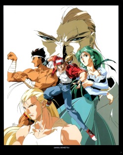 fuckyeahobari:  The cast of the first Fatal Fury OVA by Masami Obari