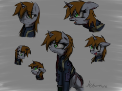 booker-real-dewitt:  jet7wave:  A couple of trashy, colored doodles I did as I tried to replicate the coloring and shading from my previous, sketchy Littlepip picture where she also looked all grim and stuff. I have to say it still feels hard to let