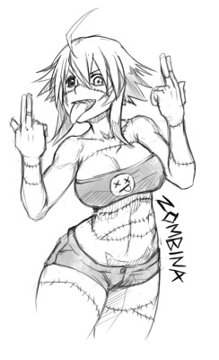 whistlefrog:  It’s October, so Halloween, so monsters =====&gt;  Monster Musume.  Gonna do some of the side characters.  Also, it’s bikini month, because even though it’s only October, I already miss the summer.Gimme some suggestions for Monmusu
