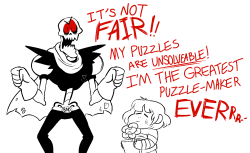 underfell:  phoninskisdraws:  the great hater papyrus  my head-canon for underhell   thank god