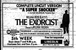 horroroftruant:  Nine Vintage Horror Movie Newspaper Ads