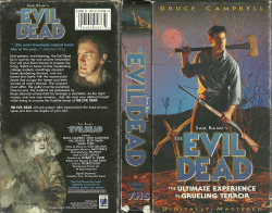 midnightmurdershow:  Evil Dead Trilogy VHS Covers