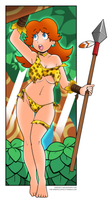 the-whipple-effect: Jungle 2 Jungle (but not the Movie) Daisy [ deviantArt ] I couldn’t think of a title, ha ha.So, @awdplace gathered a bunch of animators to re-animate and episode of the Super Mario World cartoon show. In the opening, we see a cavewoman